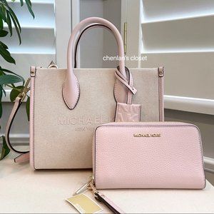 🌸NeW! Michael Kors Mirella Small Tote Set